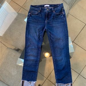 Loft Straight Leg Cuffed Jeans